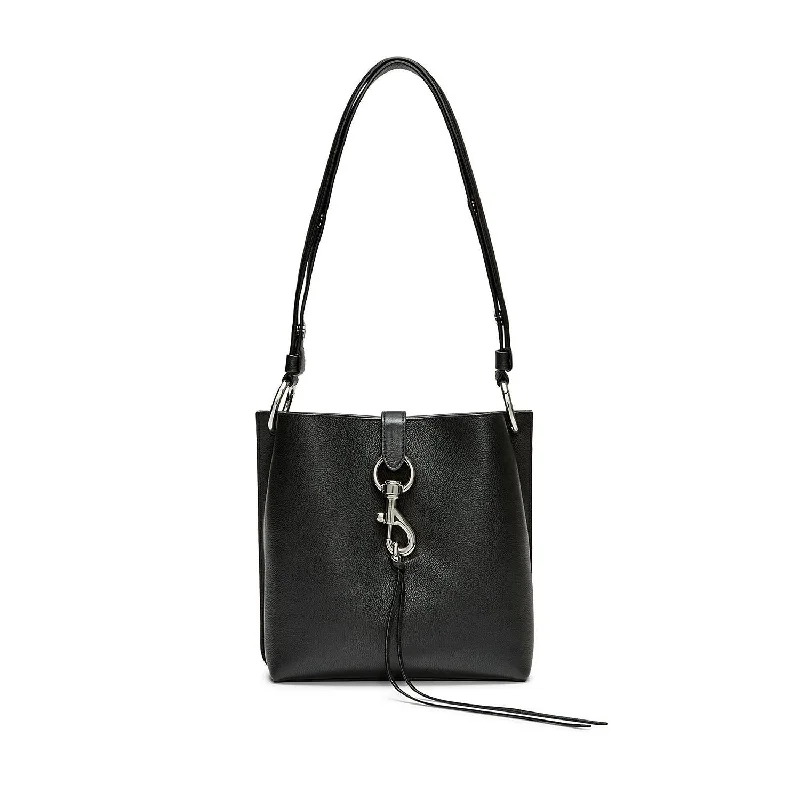 Women's bags with soft suede finish and chic design for effortless, stylish looks-Megan Small Feed Bag (Black)