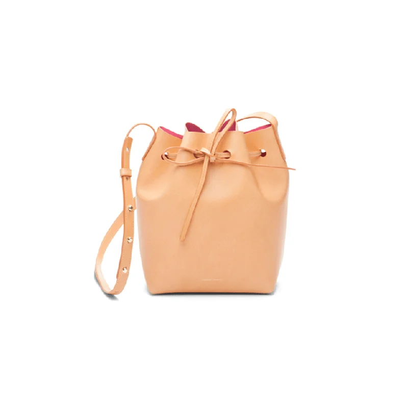 Women's bags with a fold-over top and magnetic closure for easy access and style-Mini Bucket Bag