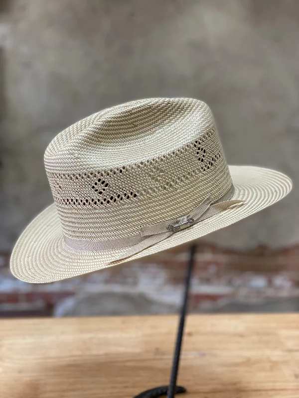 Classic baseball cap for casual everyday wear -Stetson Open Road 2 Straw Hat