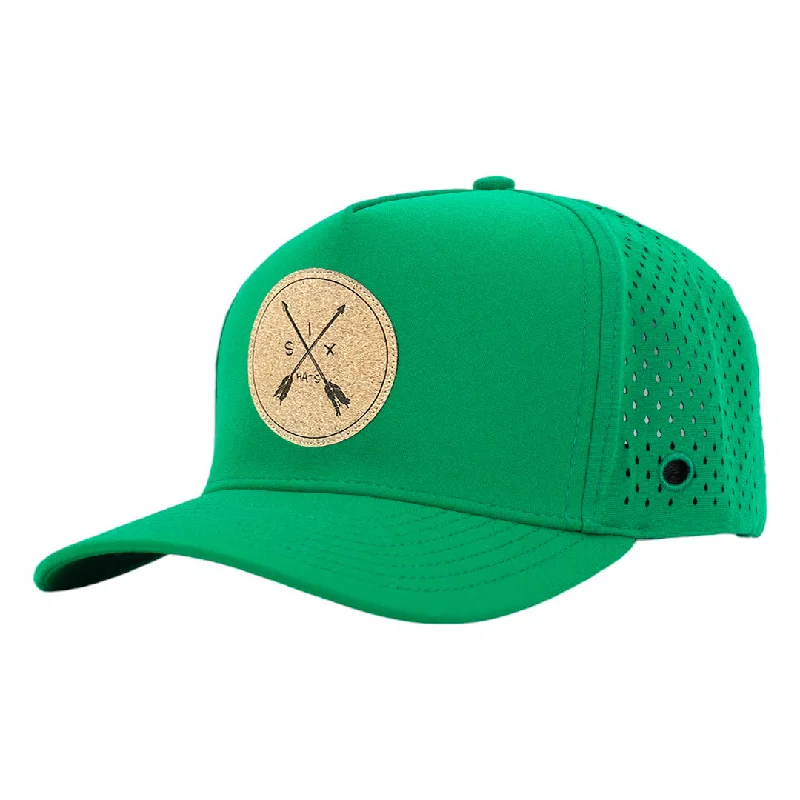 Stylish snapback cap for urban street style -Kelly Green Cork Arrow Signature Waterproof Hat