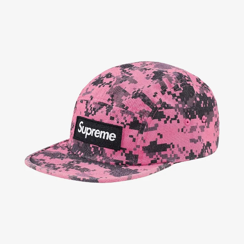 Embroidered name cap for unique personal touch -Supreme Nyco Twill Camp Cap Pink Digi Camo (FW17)