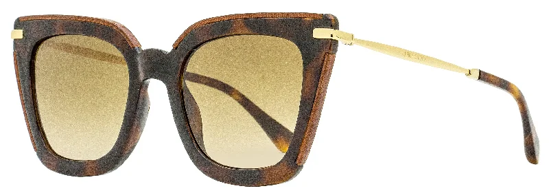 Handmade Glasses for Artisanal -Jimmy Choo Women's Square Sunglasses Ciara/G/S OCYHA Havana/Gold 52mm