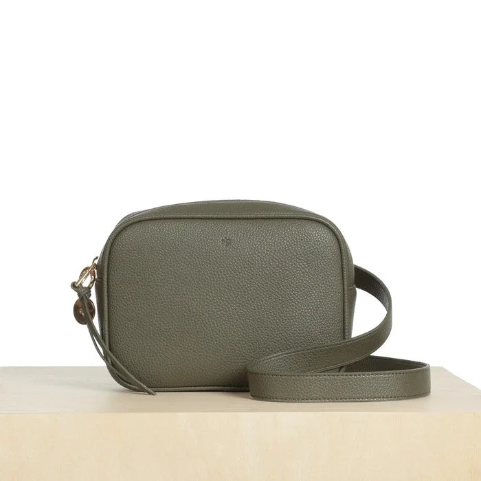 Classic women's bags with simple design and durable leather for everyday use-Belt Bag (Khaki Pebble)