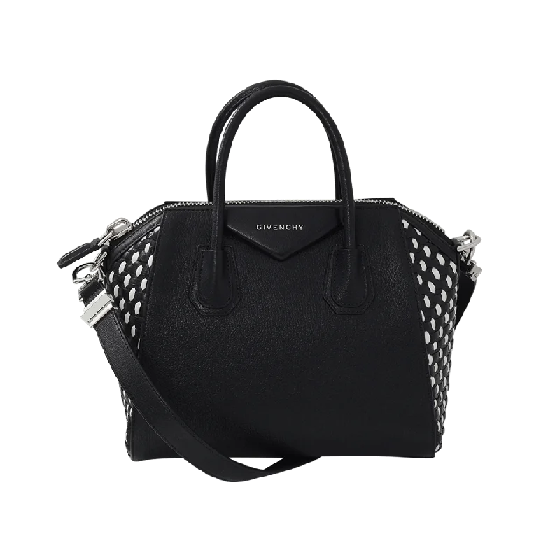 Trendy women's bags with textured fabric and minimalist design for modern chic-Small Antigona Bag