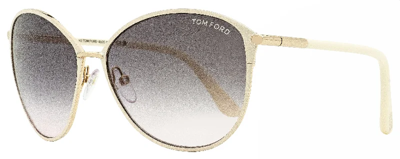 Anti-fatigue Glasses for Eye Relief -Tom Ford Women's Penelope Sunglasses TF320 25B Cream/Gold 59mm