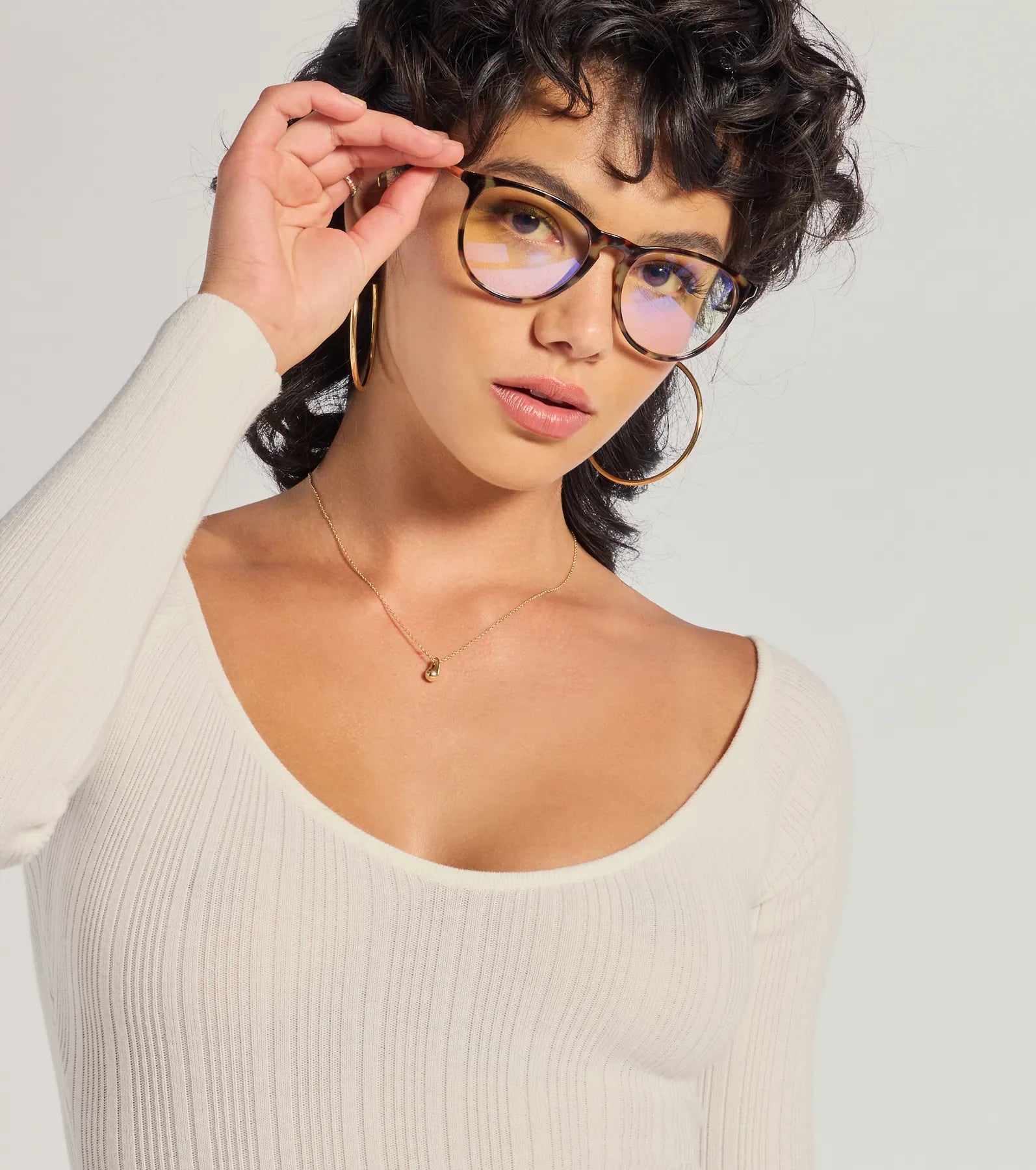 Checkered Glasses for Fashionable -The Modern Tortoiseshell Blue Light Eyeglasses